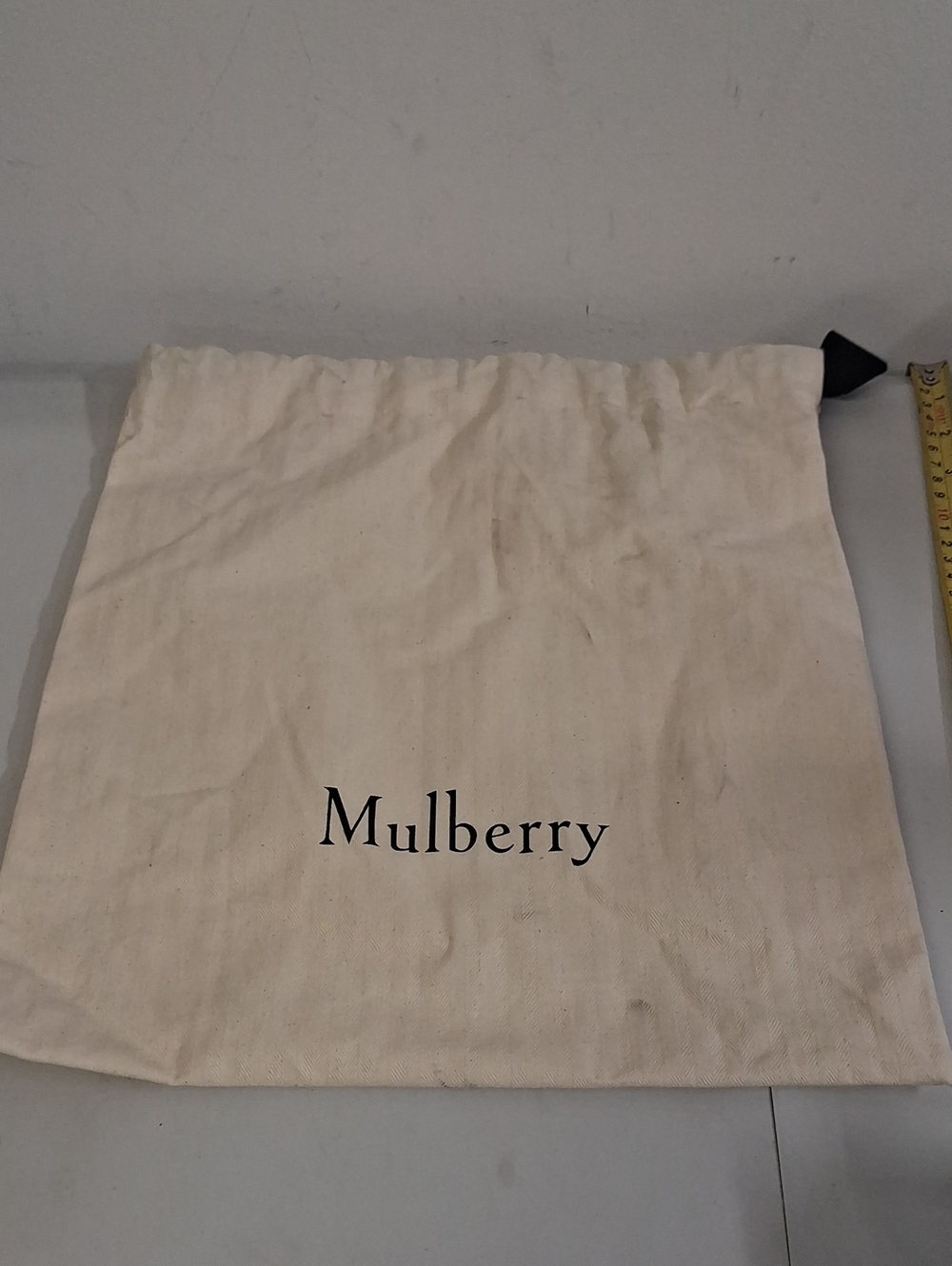 Mulberry Cream Canvas Drawstring Dust Bag